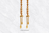 Tarang Gold Hoops with Hangings | Sona Sansaar